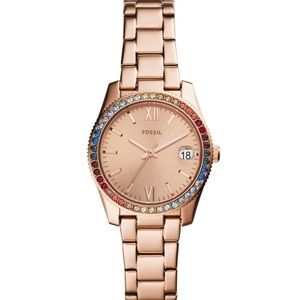 Rose Gold Fossil Watch